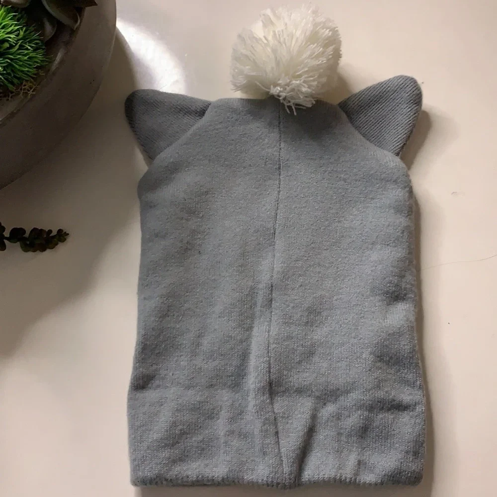 LOL Surprise doll Pom Pom winter beanie hat grey one size kids